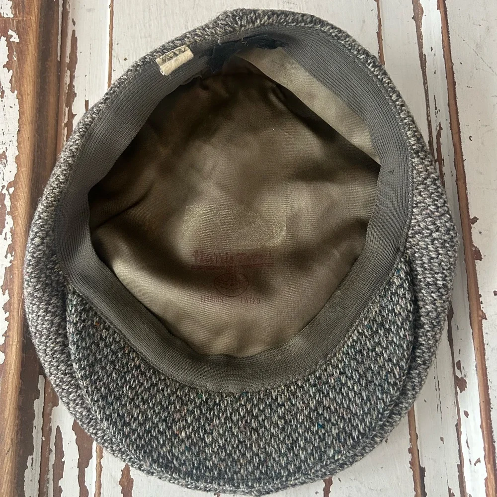 Genuine Harris Tweed Flat Cap 100% Pure Wool Handmade Harris Tweed Wool Newsboy - Picture 8 of 8